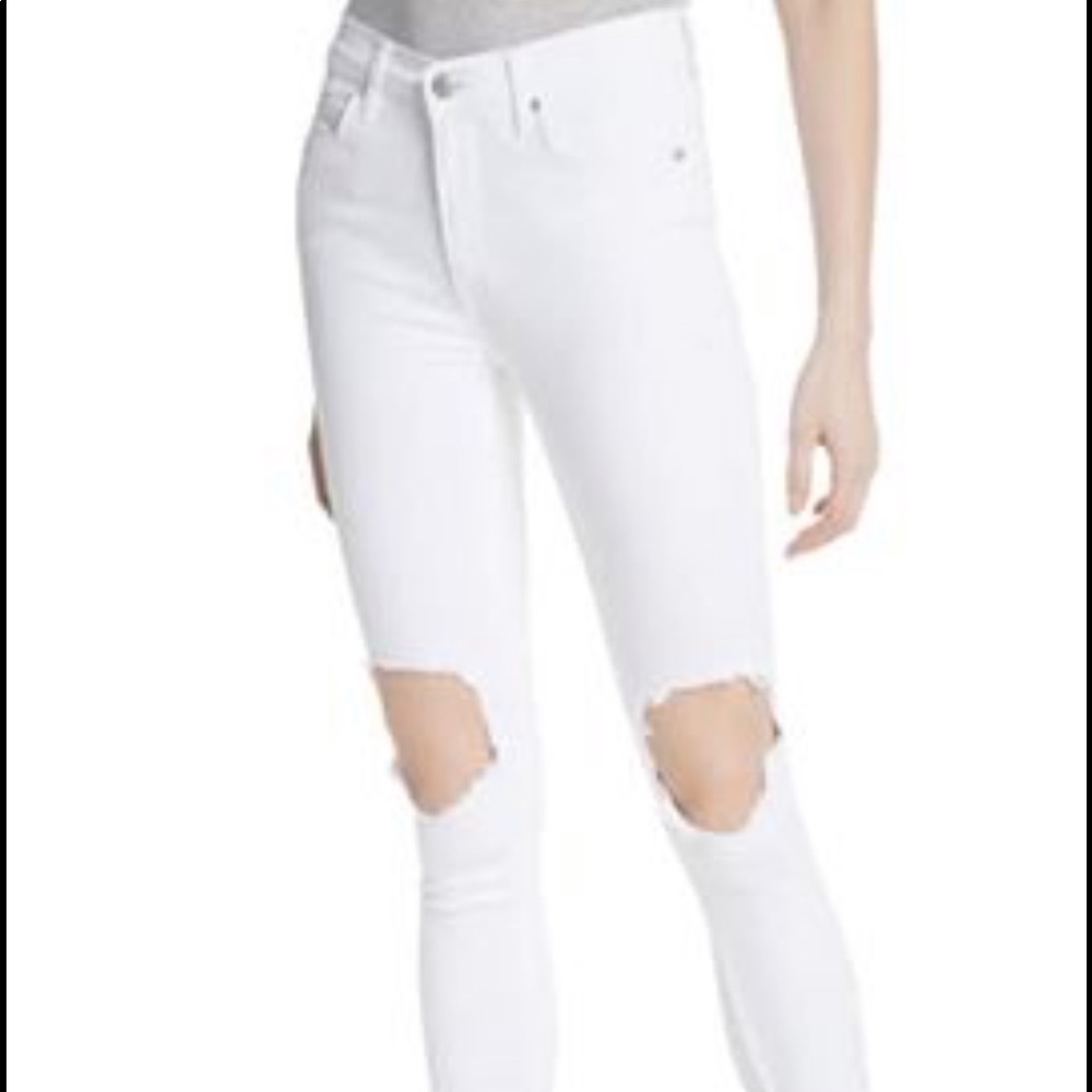 White free people jeans